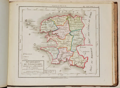 ATLAS NATIONAL PORTATIF DE LA FRANCE, destiné à l'instruction publique, composé de 93 cartes et d'un précis Méthodique et Élémentaire de la Nouvelle Géographie de la République dédié et présenté à l'Assemblée Nationale par les Auteurs de l'Atlas National de France. [Précédé de :] PRÉCIS ÉLÉMENTAIRE ET MÉTHODIQUE DE LA NOUVELLE GÉOGRAPHIE DE LA FRANCE, suivi d'une Table Alphabétique des Chefs-lieux de Cantons, indicative des Districts et Départemens auxquels ils appartiennent ; pour servir de développement à l'Atlas National portatif de la France, par les Auteurs de l'Atlas National de France.
