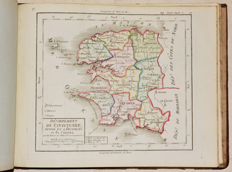 ATLAS NATIONAL PORTATIF DE LA FRANCE, destiné à l'instruction publique, composé de 93 cartes et d'un précis Méthodique et Élémentaire de la Nouvelle ...