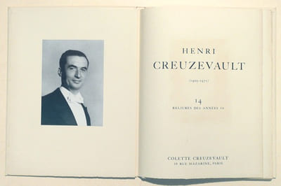HENRI CREUZEVAULT (1905 - 1971). 14 reliures des années 50.