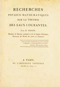 RECHERCHES PHYSICO-MATHÉMATIQUES SUR LA THÉORIE DES EAUX COURANTES. 