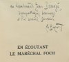 EN ECOUTANT LE MARECHAL FOCH (1921-1929). . BUGNET (Commandant Charles). 
