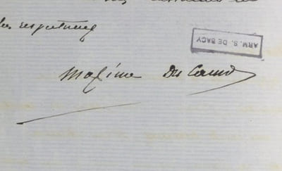 LETTRE AUTOGRAPHE signée adressée à Silvestre de SACY, «Paris, 27 Décembre 1865 ». 