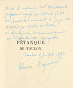 PÉTANQUE DE TOULON. Seize illustrations de Jean Bruller. par RAYMOND (Henri).  - Image 2