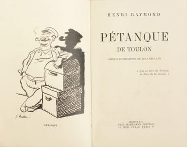 PÉTANQUE DE TOULON. Seize illustrations de Jean Bruller.