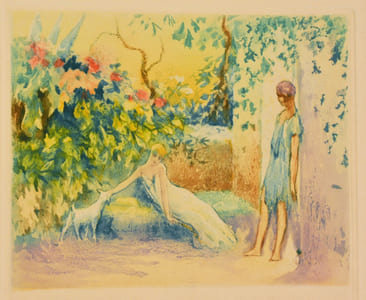 DAPHNIS ET CHLOÉ. Traduction d'Amyot, revue et complétée par Paul-Louis Courier. Ilustré de 23 gravures originales en noir et en couleurs par Henri Le Riche.