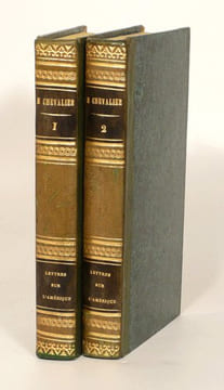 LETTRES SUR L'AMÉRIQUE DU NORD. Avec une carte des Etas-Unis d'Amérique. [2 volumes]. . CHEVALIER (Michel). 