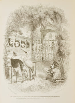 SCÈNES DE LA VIE PRIVÉE ET PUBLIQUE DES ANIMAUX. Vignettes par GRANDVILLE. Études de moeurs contemporaines publiées sous la direction de M. P.-J. ...