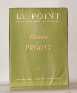 UNIVERS DE PROUST. Le Point. N°55-56. 1959. 