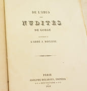 DE L'ABUS DES NUDITÉS DE GORGE attribué à l'Abbé J. Boileau. par BOILEAU (Abbé Jacques). - Image 2