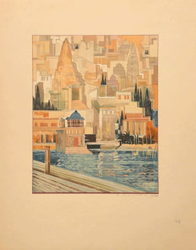 KIM. Traduit par Louis Fabulet et Ch. Fountaine-Walker. Illustration de F.-L. SCHMIED. [Avec la :] SUITE POUR KIM. [3 volumes] . KIPLING (Rudyard). 