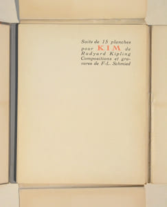 KIM. Traduit par Louis Fabulet et Ch. Fountaine-Walker. Illustration de F.-L. SCHMIED. [Avec la :] SUITE POUR KIM. [3 volumes] 