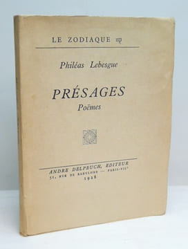 PRESAGES. Poëmes. . LEBESGUE (Philéas).