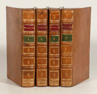 FABLIAUX OU CONTES DU XIIe ET DU XIIIe siècle, traduits ou extraits d'après divers manuscrits du tems [sic] ; avec des Notes historiques & critiques, & les imitations qui ont été faites de ces Contes depuis leur origine jusqu'à nos jours. [&] Contes dévots, fables et romans anciens ; pour servir de suite aux Fabliaux, par M. Le Grand. [Suivi de :] Observations sur les troubadours, par l'éditeur des Fabliaux.