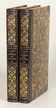 LETTRES D'UN VOYAGEUR. [2 volumes].. SAND (George). 