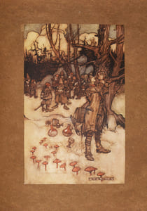 RIP VAN WINKLE. Illustré par Arthur Rackham.