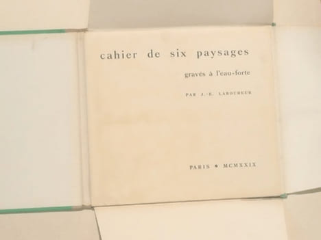 CAHIER DE SIX PAYSAGES gravés à l'eau-forte.. LABOUREUR (J.-É.).