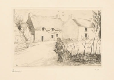 CAHIER DE SIX PAYSAGES gravés à l'eau-forte.