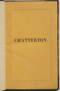 CHATTERTON, drame. par VIGNY (Alfred de). - Image 2