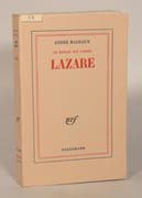 LAZARE. Le Miroir des limbes. par MALRAUX (André). 