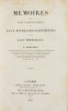 MÉMOIRES POUR SERVIR À L'HISTOIRE GÉNÉRALE DES EAUX MINÉRALES SULFUREUSES ET DES EAUX THERMALES. [2 volumes].. ANGLADA (Joseph).