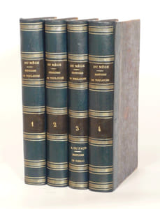 HISTOIRE DES INSTITUTIONS RELIGIEUSES, POLITIQUES, JUDICIAIRES ET LITTERAIRES DE LA VILLE DE TOULOUSE. [reliés à la suite :] "HISTOIRE DE L'ART TOULOUSAIN" & "PIBRAC. Histoire de l'église, du village & du château". [4 volumes].