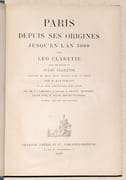 PARIS DEPUIS SES ORIGINES JUSQU'EN L'AN 3000. Avec une préface de Jules Clarétie. par CLARETIE (Léo). - Image 2
