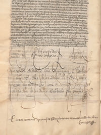 TITRES DE NOBLESSE EN ESPAGNOL DE GONZALO de TOZO (1540). [MANUSCRIT].