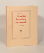 6 810 000 LITRES D'EAU PAR SECONDE. Etude stéréophonique. par BUTOR (Michel).