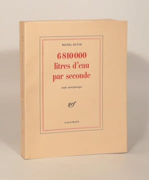 6 810 000 LITRES D'EAU PAR SECONDE. Etude stéréophonique.. BUTOR (Michel).