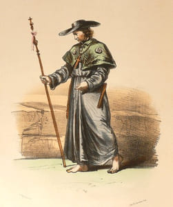 ALBUM ou COLLECTION COMPLÈTE ET HISTORIQUE DES COSTUMES DE LA COUR DE ROME des ordres monastiques, religieux et militaires et des congrégations séculières des deux sexes, contenant 80 figures dessinées et coloriées d'après nature par G. Perugini et accompagnées d'un texte explicatif tiré du P. Hélyot. Deuxième édition.