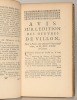 OEUVRES de François Villon : avec les remarques de diverses personnes.. VILLON (François).