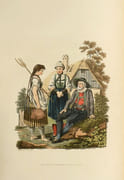 THE COSTUME OF THE HEREDITARY STATES OF THE HOUSE OF AUSTRIA, DISPLAYED IN FIFTY COLOURED ENGRAVINGS ; with descriptions, and an introduction by M. Bertrand de Moleville. Translated by R. C. Dallas, Esq. - COSTUMES DES ETATS HEREDITAIRES DE LA MAISON D'AUTRICHE, consistant en cinquante gravures coloriées ; dont les description [sic], ainsi que l'introduction, ont été rédigées par M. Bertrand de Moleville. par MOLEVILLE (Bertrand de). - Image 2