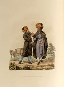 THE COSTUME OF THE HEREDITARY STATES OF THE HOUSE OF AUSTRIA, DISPLAYED IN FIFTY COLOURED ENGRAVINGS ; with descriptions, and an introduction by M. Bertrand de Moleville. Translated by R. C. Dallas, Esq. - COSTUMES DES ETATS HEREDITAIRES DE LA MAISON D'AUTRICHE, consistant en cinquante gravures coloriées ; dont les description [sic], ainsi que l'introduction, ont été rédigées par M. Bertrand de Moleville.