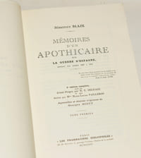 MÉMOIRES D'UN APOTHICAIRE SUR LA GUERRE D'ESPAGNE, pendant les années 1808 à 1814. [2 volumes].