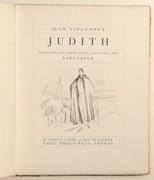 JUDITH. Tragédie en trois actes illustrée par LABOUREUR. par GIRAUDOUX (Jean). - Image 2