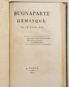 CAMPAGNE DE MOSCOW, en 1812. [relié à la suite:] HISTOIRE DES QUINZE SEMAINES ou le dernier règne de Bonaparte. [relié à la suite:] EXTRAITS DE LETTRES ECRITES PENDANT LA TRAVERSEE DE SPITHEAD A SAINTE-HELENE, et durant quelques mois de séjour dans cette isle. [relié à la suite:] L'ORPHELINE DU TEMPLE, élégie, par M. TRENEUIL. [relié à la suite:] LE TYRAN, LES ALLIES, ET LE ROI, par M. le Marquis de CORIOLIS D'ESPINOUSE. [relié à la suite:] BONAPARTE DEMASQUE, par J. X. T. l'aîné, de P. [relié à la suite:] A M. J.h DE VILLELE, sur ses observations à Messieurs les députés au corps législatif. par DURDENT (R. J.) - TRENEUIL - CORIOLIS D'ESPINOUSE (M. le Marquis de). - Image 4