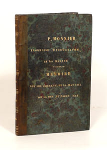 MEMOIRE SUR LES COURANTS DE LA MANCHE, DE LA MER D'ALLEMAGNE ET DU CANAL DE SAINT-GEORGE, suivi de quelques documents sur la navigation dans la Déroute et le Raz Blanchart, et sur les courants particuliers à ces deux passages ; publié sous le ministère de M. l'Amiral Duperré.