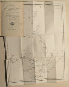 MEMOIRE SUR LES COURANTS DE LA MANCHE, DE LA MER D'ALLEMAGNE ET DU CANAL DE SAINT-GEORGE, suivi de quelques documents sur la navigation dans la Déroute et le Raz Blanchart, et sur les courants particuliers à ces deux passages ; publié sous le ministère de M. l'Amiral Duperré.