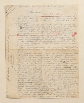 LETTRE AUTOGRAPHE racontant l'attaque d'HASSI INIFEG ou HASSI RHEZEL, ayant eu lieu le 16 juillet 1903 dans le Sahara occidental, en Algérie.. SALLES ...