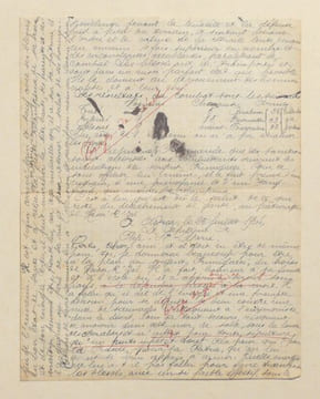 LETTRE AUTOGRAPHE racontant l'attaque d'HASSI INIFEG ou HASSI RHEZEL, ayant eu lieu le 16 juillet 1903 dans le Sahara occidental, en Algérie.. SALLES ...