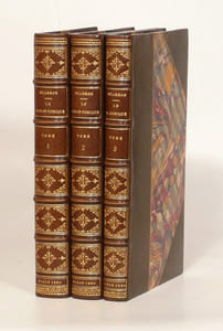 LE ROMAN COMIQUE publié par les soins de D. Jouaust avec une préface par Paul Bourget. Eaux-fortes par Léopold Flameng. [3 volumes].