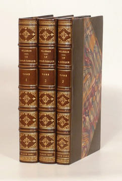 LE ROMAN COMIQUE publié par les soins de D. Jouaust avec une préface par Paul Bourget. Eaux-fortes par Léopold Flameng. [3 volumes].. SCARRON.
