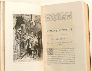 LE ROMAN COMIQUE publié par les soins de D. Jouaust avec une préface par Paul Bourget. Eaux-fortes par Léopold Flameng. [3 volumes].