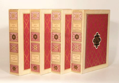 L'INGÉNIEUX HIDALGO DON QUICHOTTE DE LA MANCHE. Illustrations de Henry Lemarié. [4 volumes].. CERVANTES SAAVEDRA (Miguel de).