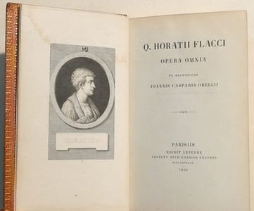 Q. HORATII FLACCI OPERA OMNIA. Ex recensione Joannis Casparis Orellii.