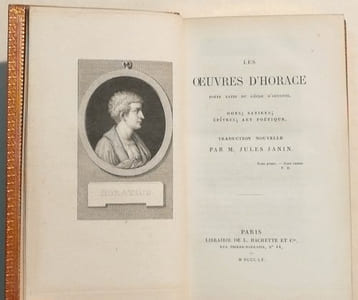 LES OEUVRES D'HORACE. Odes - Satires - Epîtres - Art poétique. Traduction nouvelle par M. Jules Janin.