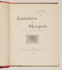 CARTULAIRE DE MIREPOIX. [2 volumes].. PASQUIER (Félix). 