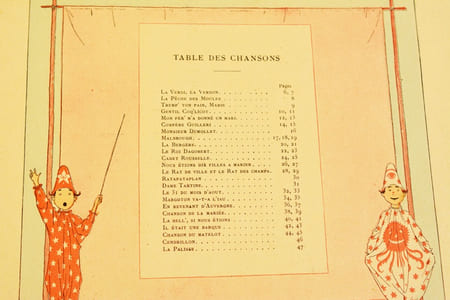 CHANSONS DE FRANCE pour les petits français avec accompagnements de J. B. Weckerlin. Illustrations par M. B. de MONVEL.