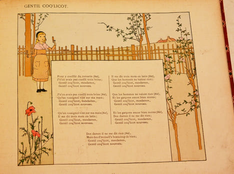 CHANSONS DE FRANCE pour les petits français avec accompagnements de J. B. Weckerlin. Illustrations par M. B. de MONVEL.. BOUTET DE MONVEL ...