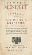 SATYRE MÉNIPPÉE de la vertu, du Catholicon d'Espagne et de la tenue des États de Paris. par SATYRE MÉNIPPÉE.  - Image 2